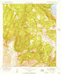 Mesa Grande 1948 topographic map thumbnail
