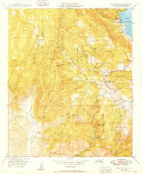 Mesa Grande 1949 topographic map thumbnail