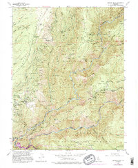 Michigan Bluff 1952 topographic map thumbnail