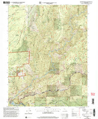 Michigan Bluff 2000 topographic map thumbnail