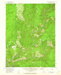 Michigan Bluff 1952 topographic map thumbnail