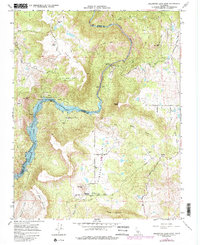 Millerton Lake East 1965 topographic map thumbnail