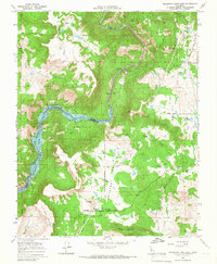 Millerton Lake East 1965 topographic map thumbnail