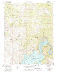 Millerton Lake West 1965 topographic map thumbnail