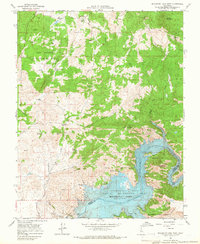 Millerton Lake West 1965 topographic map thumbnail