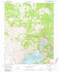 Millerton Lake West 1965 topographic map thumbnail