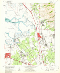 Milpitas 1961 topographic map thumbnail