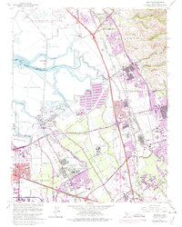 Milpitas 1961 topographic map thumbnail