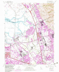 Milpitas 1961 topographic map thumbnail