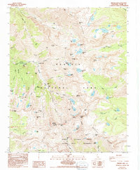 Mineral King 1988 topographic map thumbnail