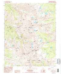 Mineral King 1988 topographic map thumbnail