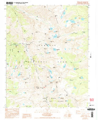 Mineral King 1988 topographic map thumbnail