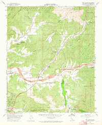 Mint Canyon 1960 topographic map preview