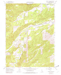 Mitchell Gulch 1965 topographic map thumbnail