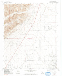 Mojave NE 1973 topographic map thumbnail