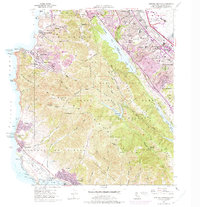 Montara Mountain 1956 topographic map thumbnail