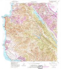 Montara Mountain 1956 topographic map thumbnail