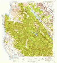Montara Mountain 1949 topographic map thumbnail