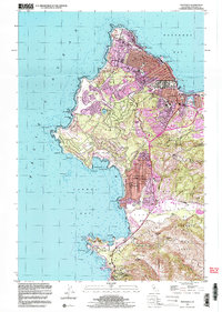 Monterey 1997 topographic map thumbnail