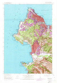 Monterey 1947 topographic map thumbnail