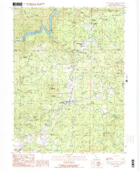 Montgomery Creek 1990 topographic map thumbnail