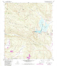 Morena Reservoir 1960 topographic map thumbnail