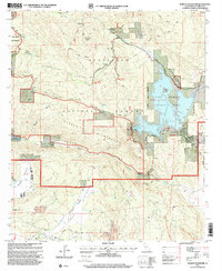 Morena Reservoir 1997 topographic map thumbnail