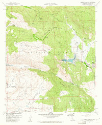 Morena Reservoir 1960 topographic map thumbnail