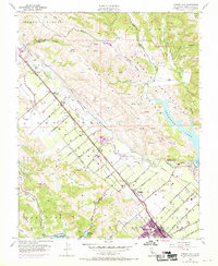 Morgan Hill 1955 topographic map thumbnail