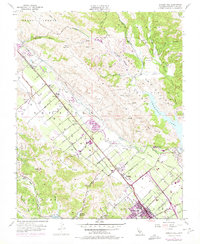 Morgan Hill 1955 topographic map thumbnail