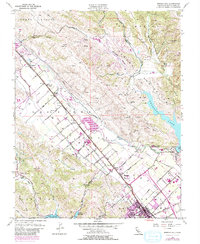 Morgan Hill 1955 topographic map thumbnail
