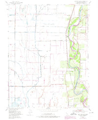 Moulton Weir 1952 topographic map thumbnail