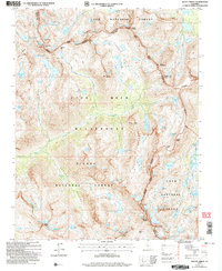 Mount Abbot 2004 topographic map thumbnail