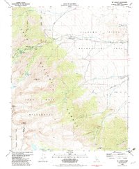 Mt. Langley 1982 topographic map preview