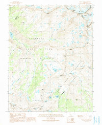 Mount Lyell 1990 topographic map preview