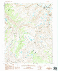 Mount Lyell 1992 topographic map thumbnail