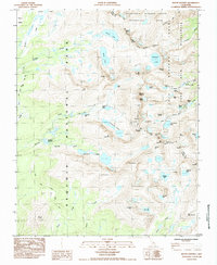 Mount Whitney 1985 topographic map thumbnail