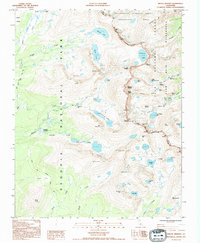 Mount Whitney 1993 topographic map thumbnail