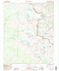 Mount Whitney 1993 topographic map thumbnail
