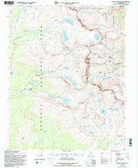 Mount Whitney 1994 topographic map thumbnail