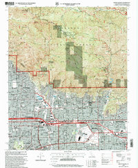 Mount Wilson 1995 topographic map thumbnail