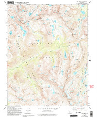 Mt. Abbot 1982 topographic map thumbnail