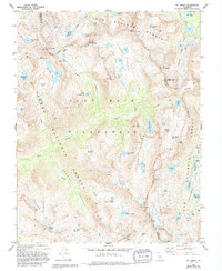 Mt. Abbot 1982 topographic map thumbnail