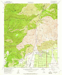Mt. Baldy 1954 topographic map thumbnail