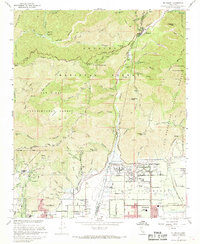 Mt. Baldy 1967 topographic map thumbnail