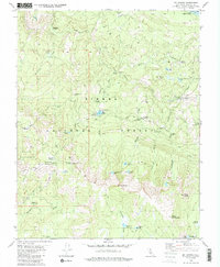 Mt. Givens 1982 topographic map thumbnail
