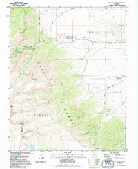 Mt. Langley 1993 topographic map thumbnail