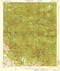 Mt. Lowe 1939 topographic map thumbnail