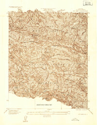 Mt. Lowe 1934 topographic map thumbnail