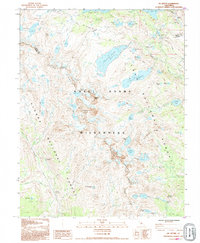 Mt. Ritter 1992 topographic map thumbnail